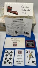 Vintage Burlington Route Railroad Magic Card ...