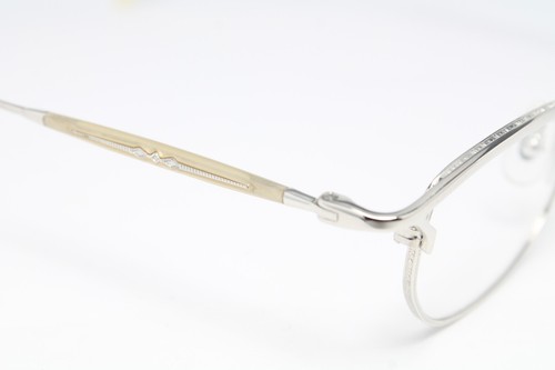 Shiny Silver MATSUDA 10119 PW 46-21 Original Vintage Eyeglasses Steampunk Rare - Picture 8 of 8