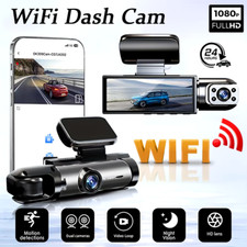 Dash Cam Doppia Fotocamera WIFI 1080P per Auto, Anteriore E Interna, Telecamera 