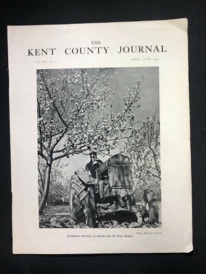 Kent County Journal - Fruit Farm Tractor - Original Press Cutting 1946 