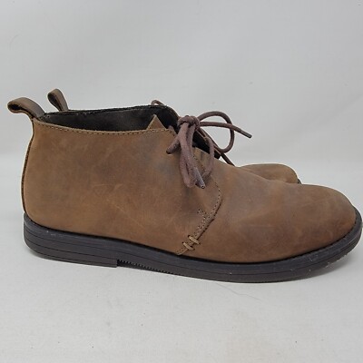 Target Mens Low Chukka Boots Size 8 Leather Brown Desert Casual Shoes | eBay