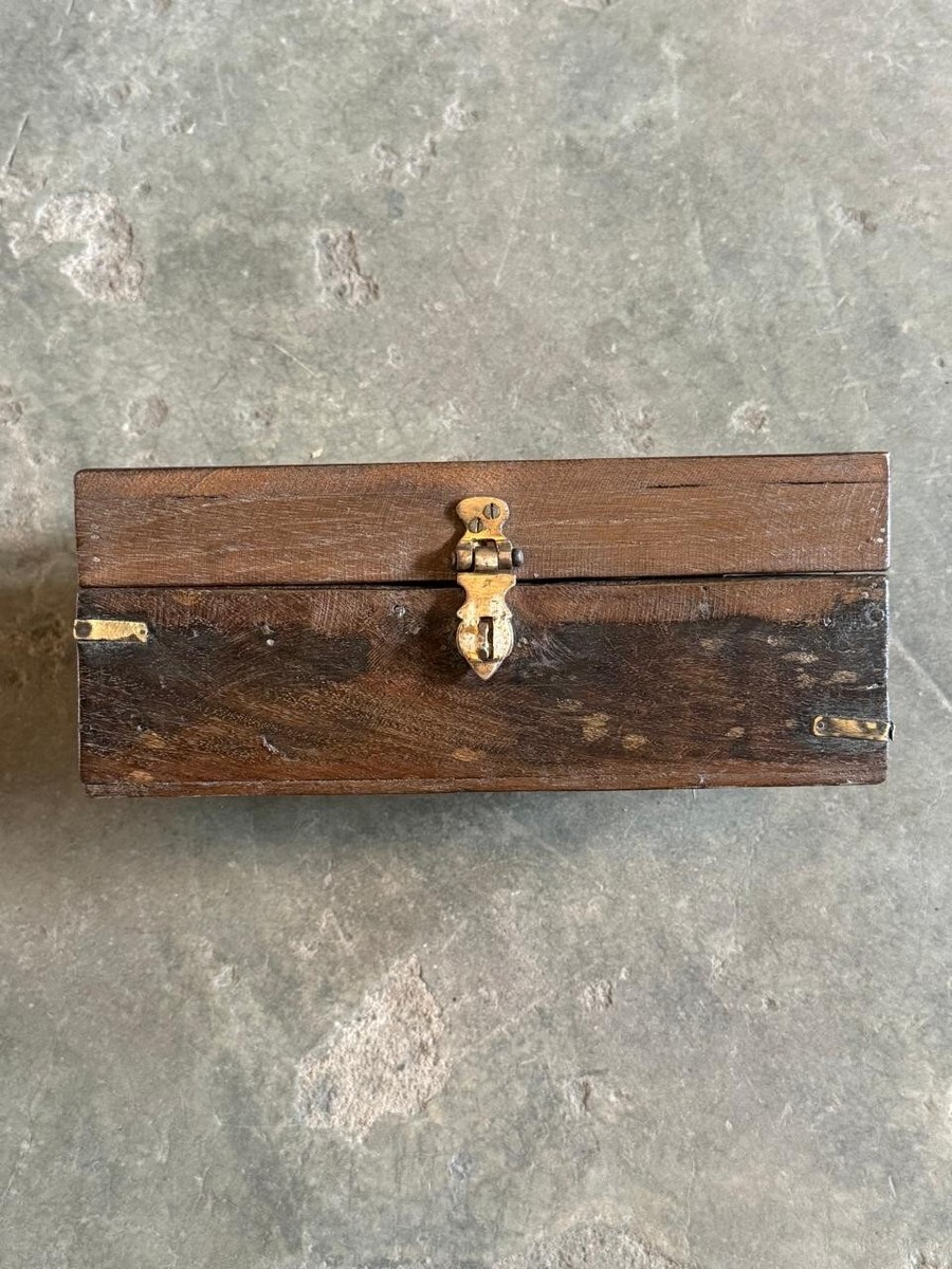 Vintage Wooden Large Size Storage Chest Box Original Old Hand