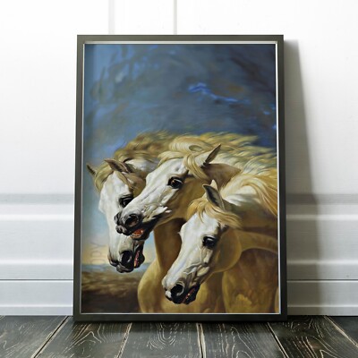 Pharaoh's Horses John Frederick Herring Sr Vintage Horse Wall Art Poster Print
