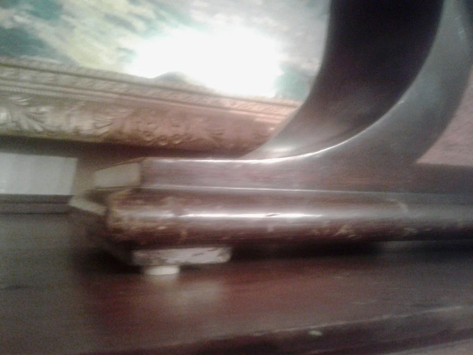 Antiguo Reloj de Madera SESSIONS Modelo DULCIANA INCRUSTACIONES Caoba Vintage 8 Días Foto 2 de 4