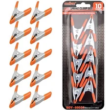 10 Pcs 2 Inch Heavy Duty Metal Spring Clamps for Carpentry Home Decorations