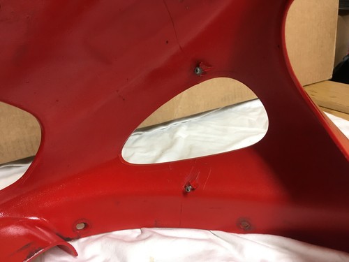 Ducati ST2 ST3 ST4 front top fairing red early 1997 (small scrape) - Picture 10 of 11