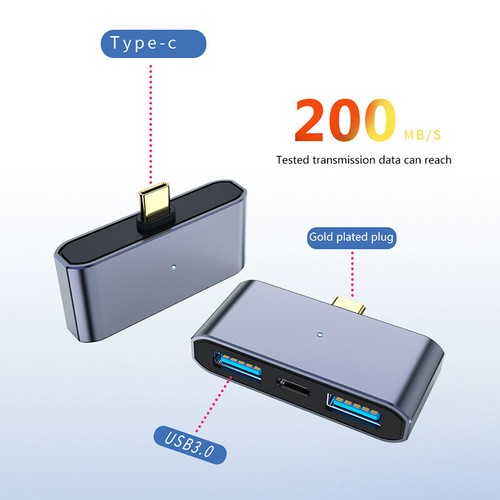 Universal 3in1 USB Type-C Hub TF SD Memory Card Reader For Iphone For Ipad - Photo 4/18
