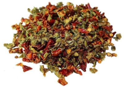 Dried Red and Green Bell Peppers Mix by It's Delish, 10 lbs