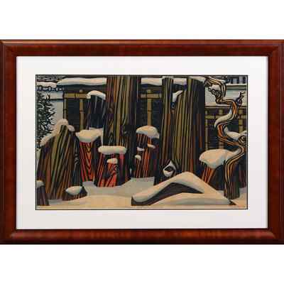 1971 Clifton Karhu Japanese Woodblock Print Titled 
