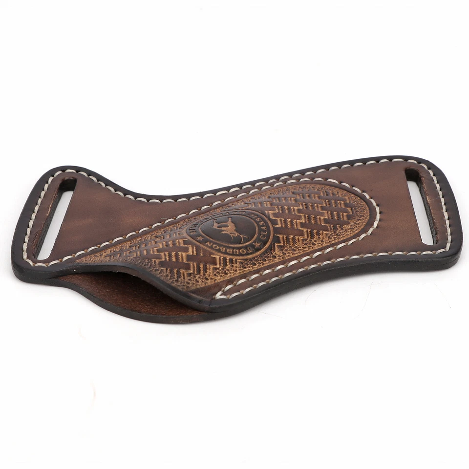 Tourbon Leather Pocket Knife Sheath for Belt EDC Holster Folding Knife Carrier - Image 4 of 4