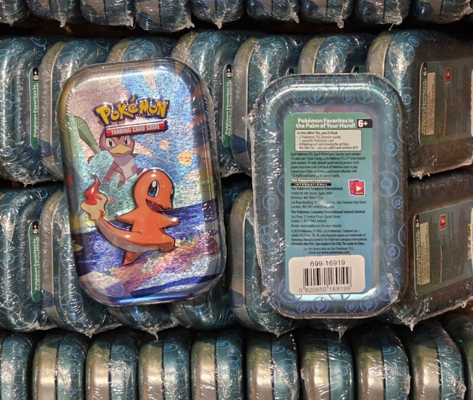 Pokemon Kanto Friends Mini Tin - Charmander - Brand New, Factory Sealed