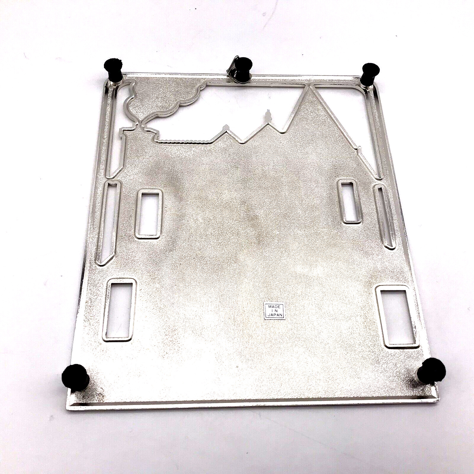 1987 Macy's All the Trimmings CHRISTMAS HOUSE TRIVET Japan