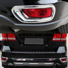 Fits Dodge Journey 2011 2012-2018 Car Abs Chrome 2pcs Rear Fog Light Lamp Trim
