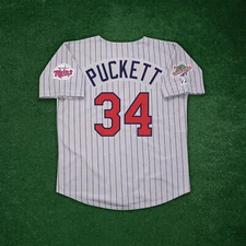 Kirby Puckett 1991 Minnesota Twins World Series Cooperstown Men's Road Jersey