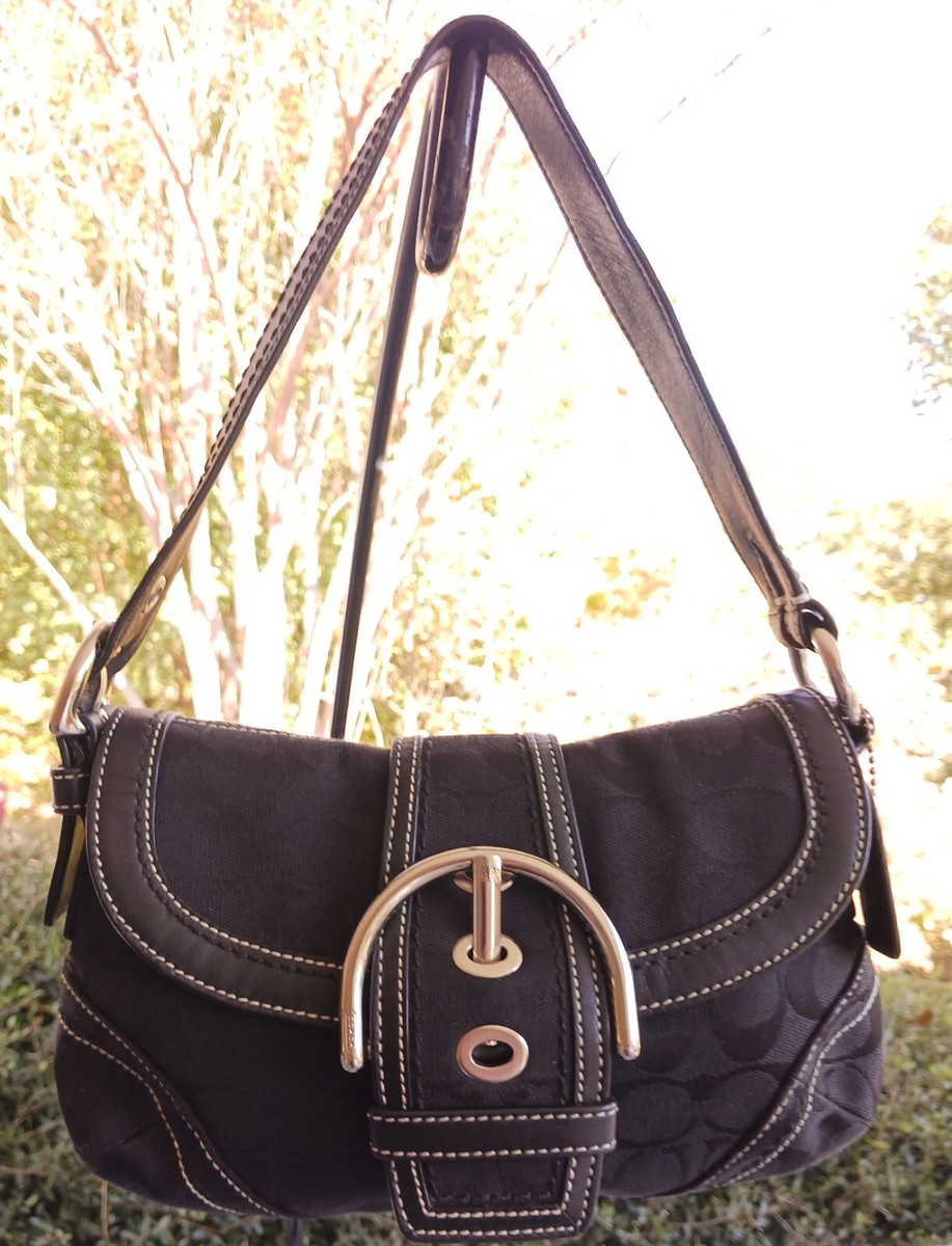 未使用保管品 vintage coach old soho ブラック RARE VINTAGE COACH (OLD COACH オールドコーチ) SOHO BELTED