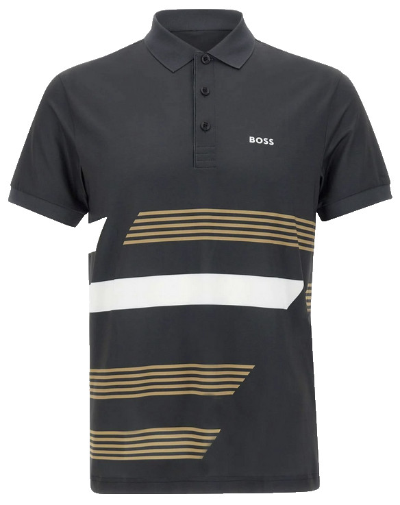 МУЖСКИЕ ПОЛО HUGO BOSS С ПРИНТОМ В ВИДЕ ПЭДДИ-ЛЕНТЫ 50536785001 26690₽
