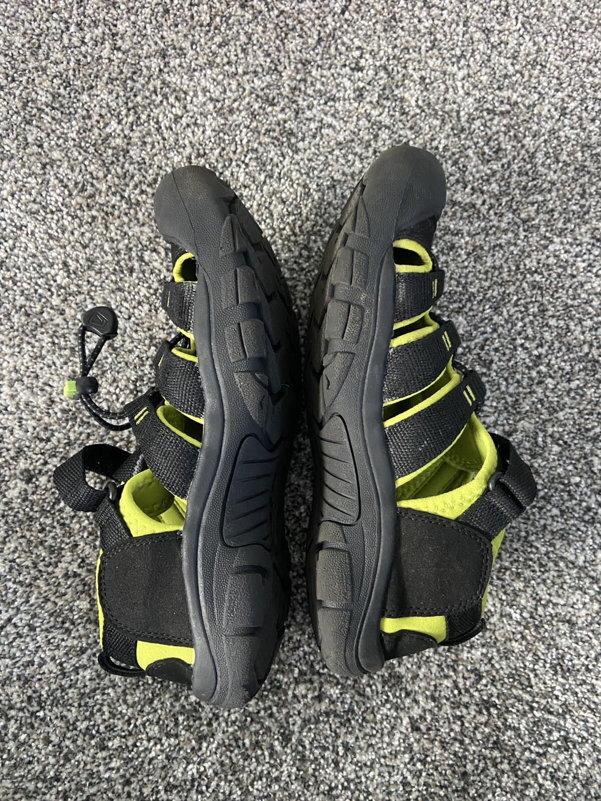 KEEN youth Newport h2 nero e verde taglia 4 sandali scarpa da trekking acqua