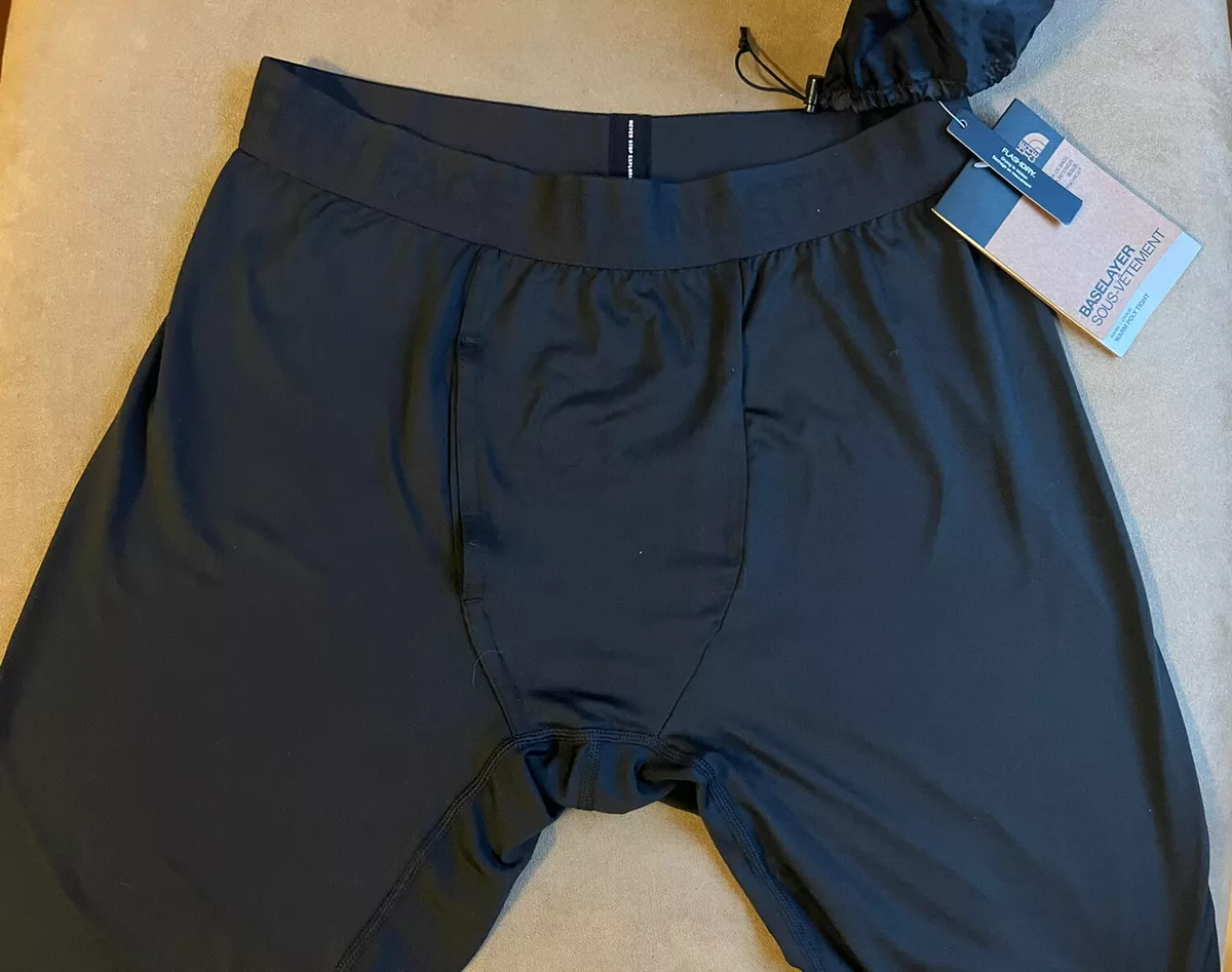 THE NORTH FACE BLACK TIGHT LONGJOHNS UNDERWEAR SPORT SLEEPWEAR S REG  RUNNING