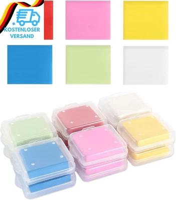 BAVUNV Knetradiergummis, 12 Stück 4 X 3,5 Cm Weich Knetbar Radiergummis Knetradiergummi