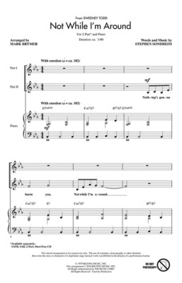 Not While I'm Around 2-Part Stephen Sondheim