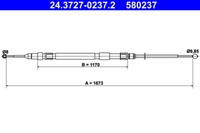 Handbremsseil BMW T. 5 E60/E61 03-10 PR