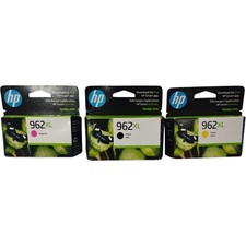 HP 962XL/962 Ink Cartridge Lot - Black, Yellow, Magenta - All Dated 2026