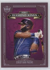 2021 Panini Diamond Kings Debut Plum Framed Cristian Pache #DDK-AB 0t2