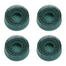 4pcs Bristle Disc 2" 50 Grit Abrasive Coating Removal Disc for Metal, Green