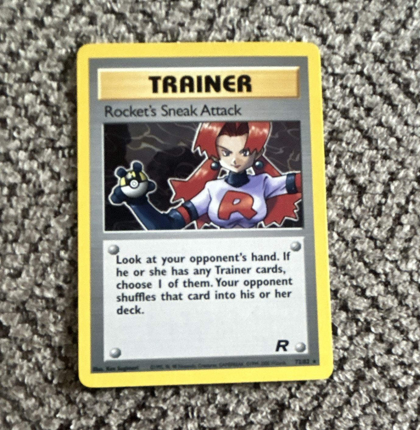 Wizards of the Coast Rocket's Sneak Attack 72/82 Team Rocket Rare Eng Unlimited
