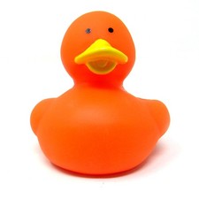 Orange Rubber Duck 2 inch DIY Decorate Solid Color High Quality US Seller q