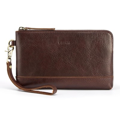 Leather Wristlet Wallets for Women Small Clutch Purses with Detachable Strap ...