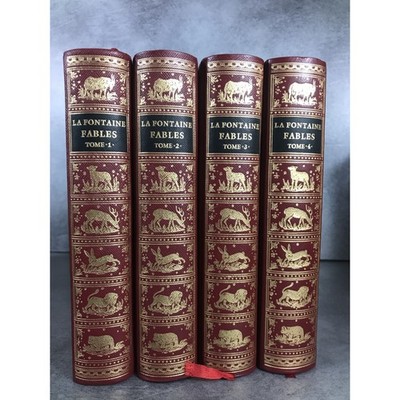 Jean de Bonnot La Fontaine Fables 4 tolle Bände 1969 Sammler