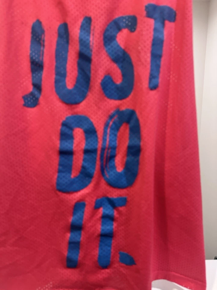 Camiseta sin mangas reversible estilo baloncesto Nike rosa/naranja/azul L Just Do It para mujer Foto 2 de 4