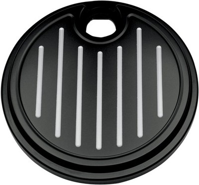 Pro-One Performance Fuel Door - Ball-Milled - Black Motorcycle Street Bike
