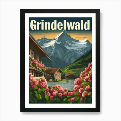 Aihrgdesign A Retro Reiseposter F Gerahmtes Wandbild Poster Leinwanddruck Bild