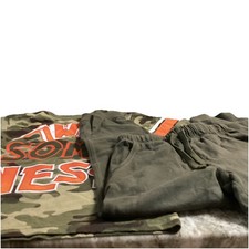 BOYS 2 PC OUTFIT PANTS AND LONG SLEEVE SHIRT. SIZE: 6