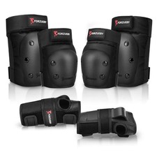 Forzueby Adult/Kids Knee Pads Elbow Pads Wrist Guards 6 in 1 Protective Gear ...
