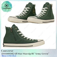 Converse All Star Starzip Hi Army Green 31316030 Men's US3-13.5 NEW