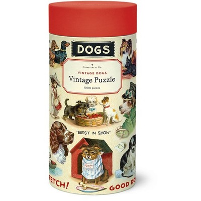Cavallini & Co. Vintage Dogs Vintage Style 1000 Piece Puzzle