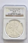 2020 W Eagle S$1 Silver Dollar Struck at West Point MS69 Brown Label NGC