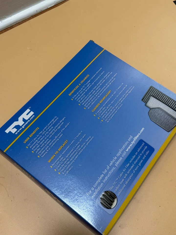 Filtro de aire de cabina TYC 800067C Foto 3 de 3