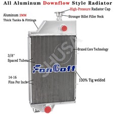 AR90947 4 Row Aluminum Radiator fit John Deere 2440 2640 AR90945