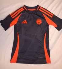 2024 Adidas Colombia National Soccer Away Jersey Kids Youth XS 7-8Y Football