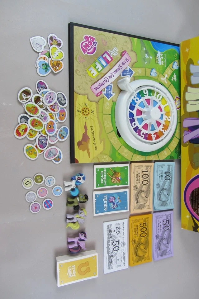 My Little Pony The Game of Life Board Game 4 Collectible Pony Movers USAopoly - Image 4 of 4