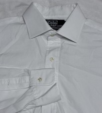 Vintage Polo Ralph Lauren Regent Classic Fit Dress Shirt White Men  s 16.5 Large