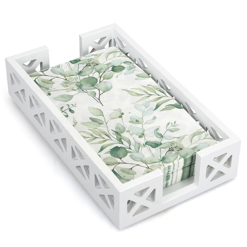Guest Towel Holder Tray for Bathroom Napkin Holder Modern Disposable Hand Tow...