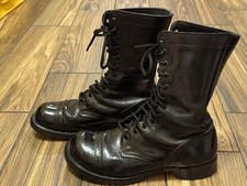 Corcoran Boots Mens 7.5 E Black Leather Combat Military Jump 1500 Made In USA