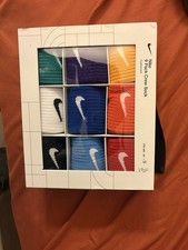 NIB Nike Big Kids' 9-Pack Crew Box Set Socks - Neutral Youth 10C - 3Y XS
