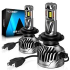 NOVSIGHT 130W 30000LM 2x H7 LED Headlight Bulb Kit 6500K White Canbus Error Free