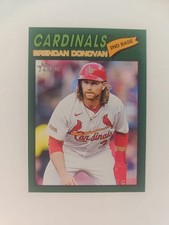 2026 Topps Heritage #95 Brendan Donovan Dark Green Border Parallel Cardinals